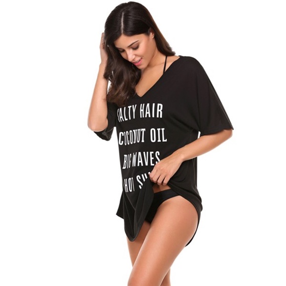 Salty Hair Big Waves and Sun Beach Swim Coverup - Picture 5 of 7